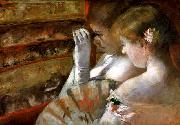 Mary Cassatt A Corner of the Loge oil painting on canvas
